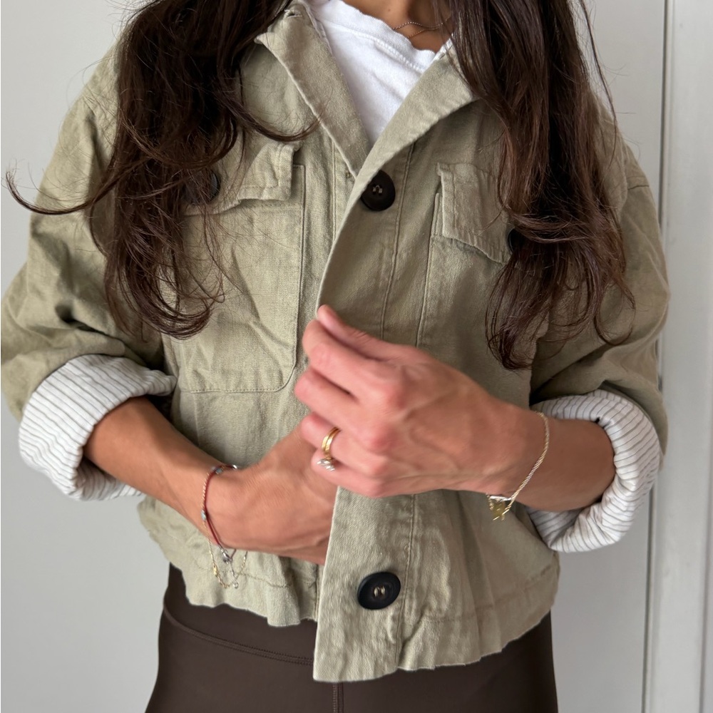 Zara Khaki Utility Jacket for Women